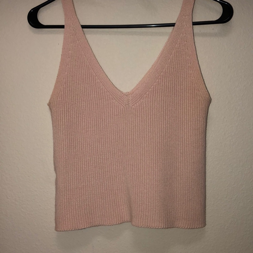 RARE brandy melville pink sweater tank